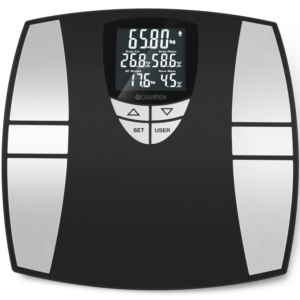 Personvåg Champion Body Fat PV310 Svart/Silver