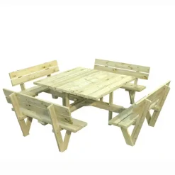 Picknickbord Palmako Arthur med Ryggstöd UtomhusGrön/Tryckimpregnerad