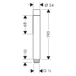 Pinnhanddusch Axor Starck 2jet