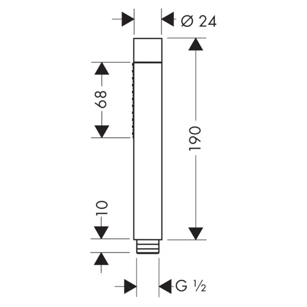 Pinnhanddusch Axor Starck 2jet