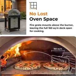 Pizzaugn Fontana Forni Volta 70 Hybrid Red