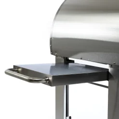 Pizzaugn Metalcraft Milano Vedeldad i Rostfritt Stål med Sidobord