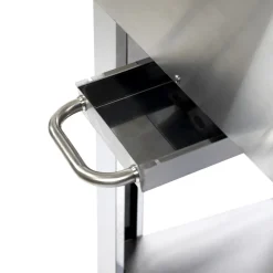 Pizzaugn Metalcraft Milano Vedeldad i Rostfritt Stål med Sidobord
