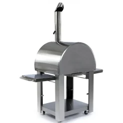 Pizzaugn Metalcraft Milano Vedeldad i Rostfritt Stål med Sidobord