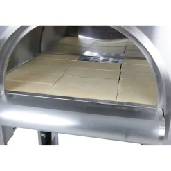 Pizzaugn Metalcraft Milano Vedeldad i Rostfritt Stål med Sidobord