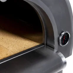 Pizzaugn Metalcraft Milano Vedeldad i Rostfritt Stål med Sidobord