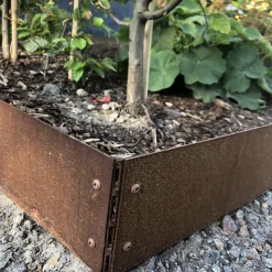 Planteringskant Flexigarden Corten 120 Hörn Justerbart