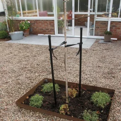 Planteringskant Flexigarden Corten 120 Hörn Justerbart