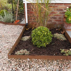 Planteringskant Flexigarden Corten 120 Hörn Justerbart