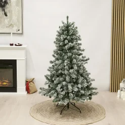 Plastgran Nordic Winter Frost med Snö LED180x118 cm