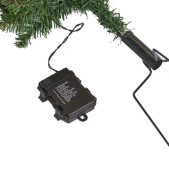 Plastgran Nordic Winter Julgransset med 2 st Granar med LED-Belysning och Jordspett Utomhus