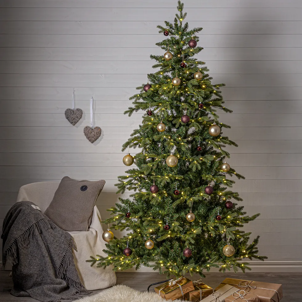 Plastgran Star Trading Larvik med LED-belysning 210 cm