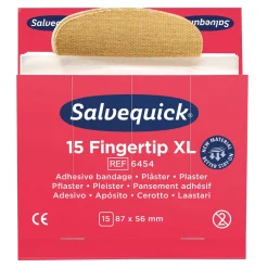Plåster Salvequick Fingertopp Textil XL 6x15 st