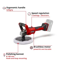 Poler- Einhell och slipmaskin CE-CP 18/180 Li E-Solo
