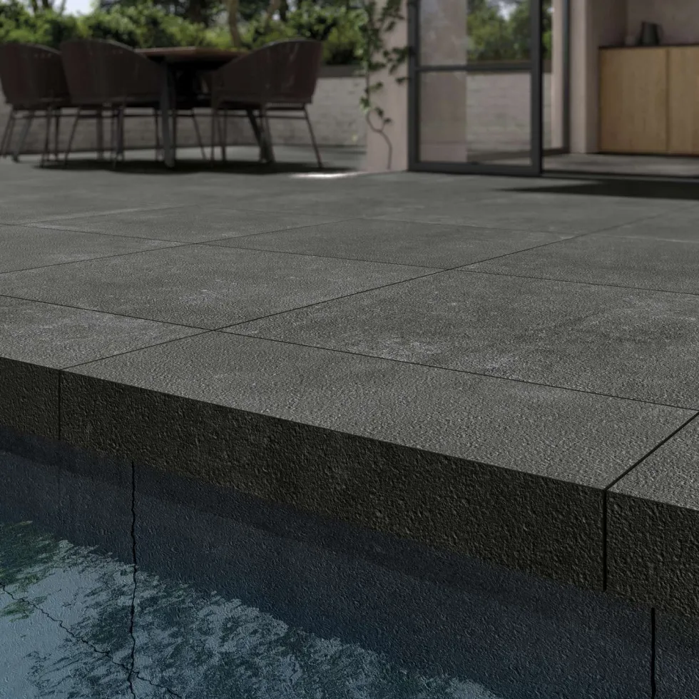 Poolkant/Trappsteg Pronto Klinkerdäck Nordique Evo Gris Fonce 50x100 cm