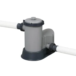 Poolpaket Bestway Power Steel 6,4 x 2,74 m Stålramspool Ovanmark med Filterpump