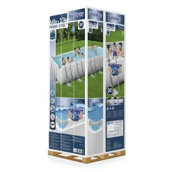 Poolpaket Bestway Power Steel 6,4 x 2,74 m Stålramspool Ovanmark med Filterpump