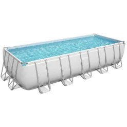 Poolpaket Bestway Power Steel 6,4 x 2,74 m Stålramspool Ovanmark med Filterpump