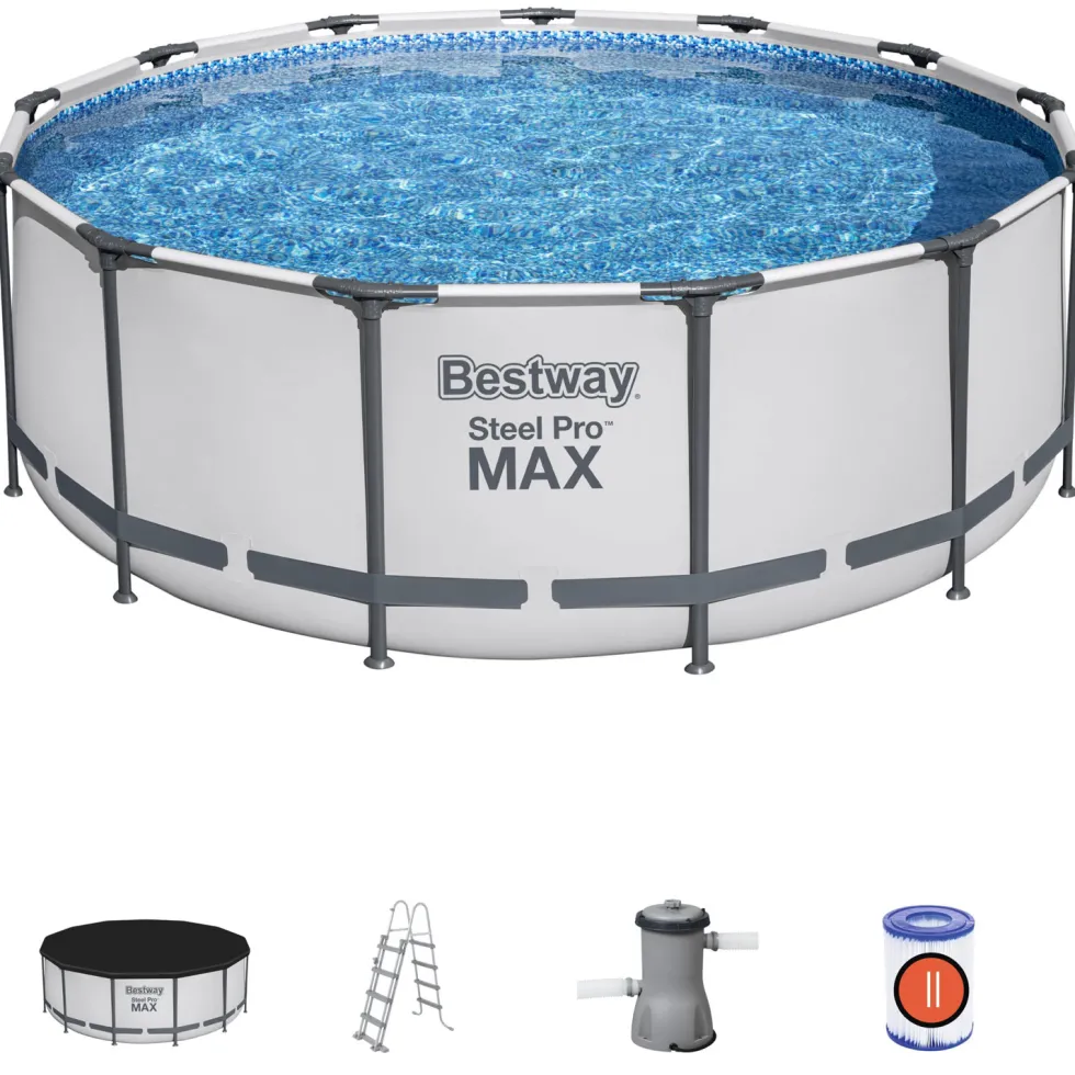 Poolpaket Bestway Steel Pro Max Ø3,96 m ClickConnect