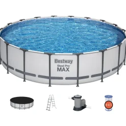 Poolpaket Bestway Steel Pro Max Ø5,49 m ClickConnect