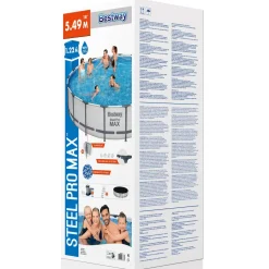 Poolpaket Bestway Steel Pro Max Ø5,49 m ClickConnect