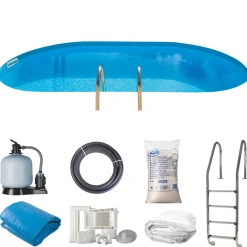 Poolpaket Swim & Fun Inground Pool Oval