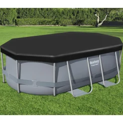Poolöverdrag Bestway Flowclear PVC Svart 3.05 x 2 m Poolskydd
