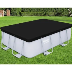 Poolöverdrag Bestway Flowclear PVC Svart 2,82 x 1,96 m Poolskydd