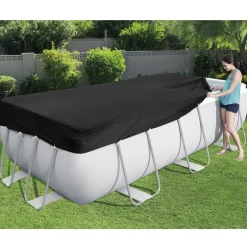 Poolöverdrag Bestway Flowclear PVC Svart 2,82 x 1,96 m Poolskydd