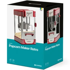 Popcornmaskin Champion Retro XL PCM406 Röd Metallic