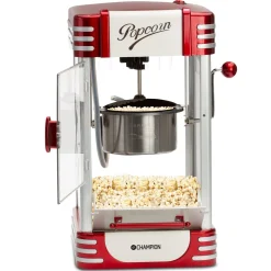 Popcornmaskin Champion Retro XL PCM406 Röd Metallic