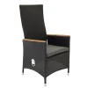 Positionsfåtölj Venture Home Padova Svart/Teak