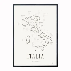 Poster Corkframes Vinkarta Italien