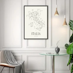 Poster Corkframes Vinkarta Italien