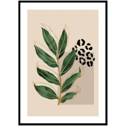 Poster Gallerix Abstract Leaves No2