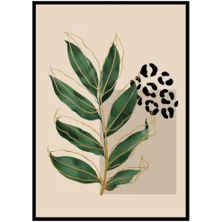 Poster Gallerix Abstract Leaves No2