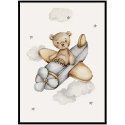 Poster Gallerix Airplane Teddy