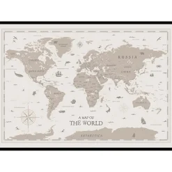 Poster Gallerix A Map Of The World