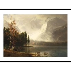 Poster Gallerix Estes Park Colorado Whyte's Lake By Albert Bierstadt