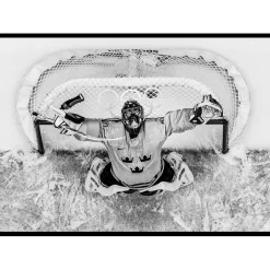 Poster Gallerix Henrik Lundqvist OS Sotji 2014 B&W No1
