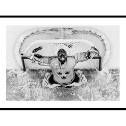 Poster Gallerix Henrik Lundqvist OS Sotji 2014 B&W No1