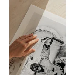Poster Gallerix Henrik Lundqvist OS Sotji 2014 B&W No1