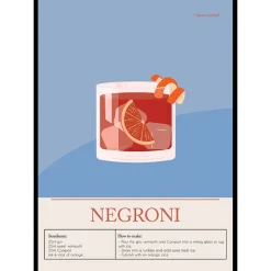 Poster Gallerix Negroni Cocktail