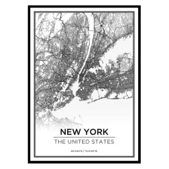 Poster Gallerix New York Karta