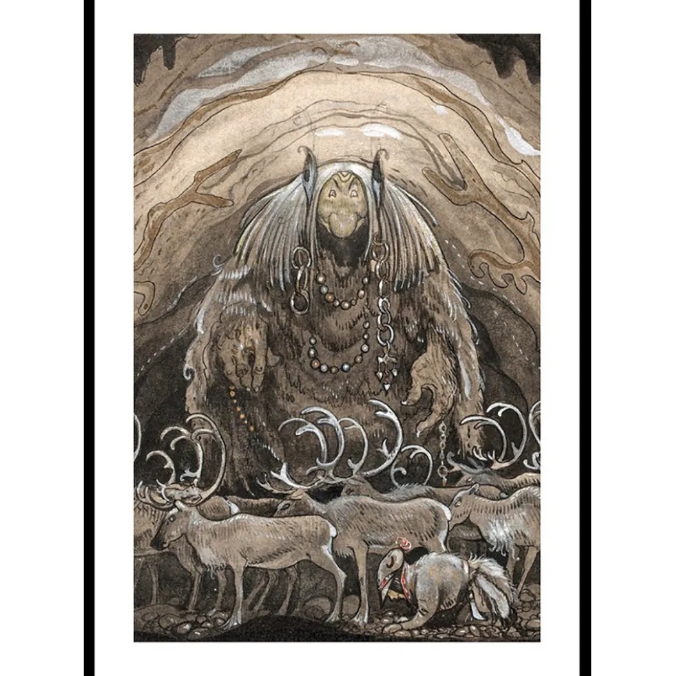 Poster Gallerix Nilas Offer Julbocken II av John Bauer