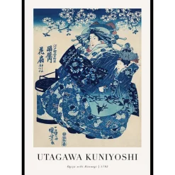 Poster Gallerix Ogiya Uchi Hanaogi By Utagawa Kuniyoshi