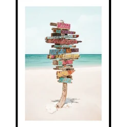 Poster Gallerix Paradise Point Signpost