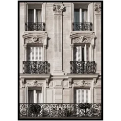 Poster Gallerix Parisian Building Facade