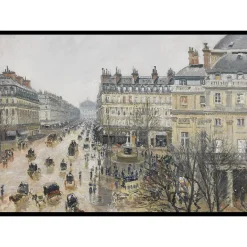 Poster Gallerix Place Du Thtre Franais Paris Rain By Camille Pissarro