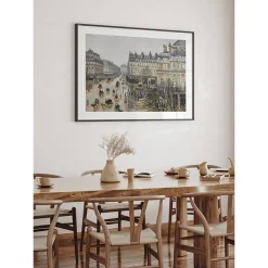 Poster Gallerix Place Du Thtre Franais Paris Rain By Camille Pissarro